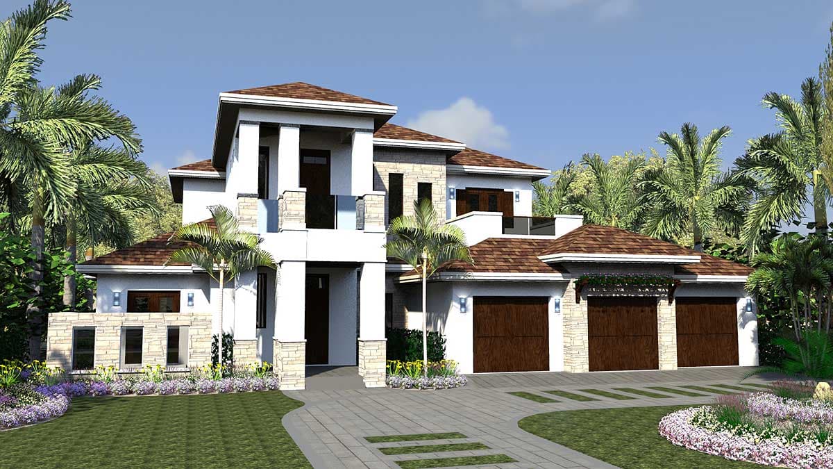 Plan 31814DN: Big and Bold - Image #7 - Florida-Style