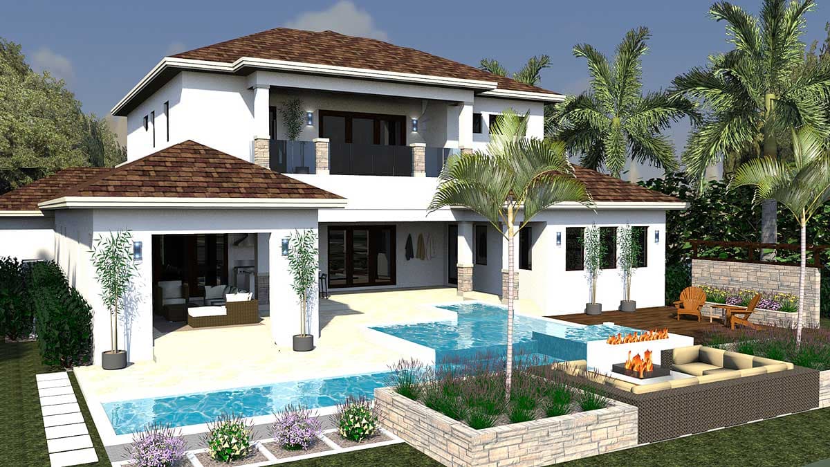 Plan 31814DN: Big and Bold - Image #8 - Florida-Style
