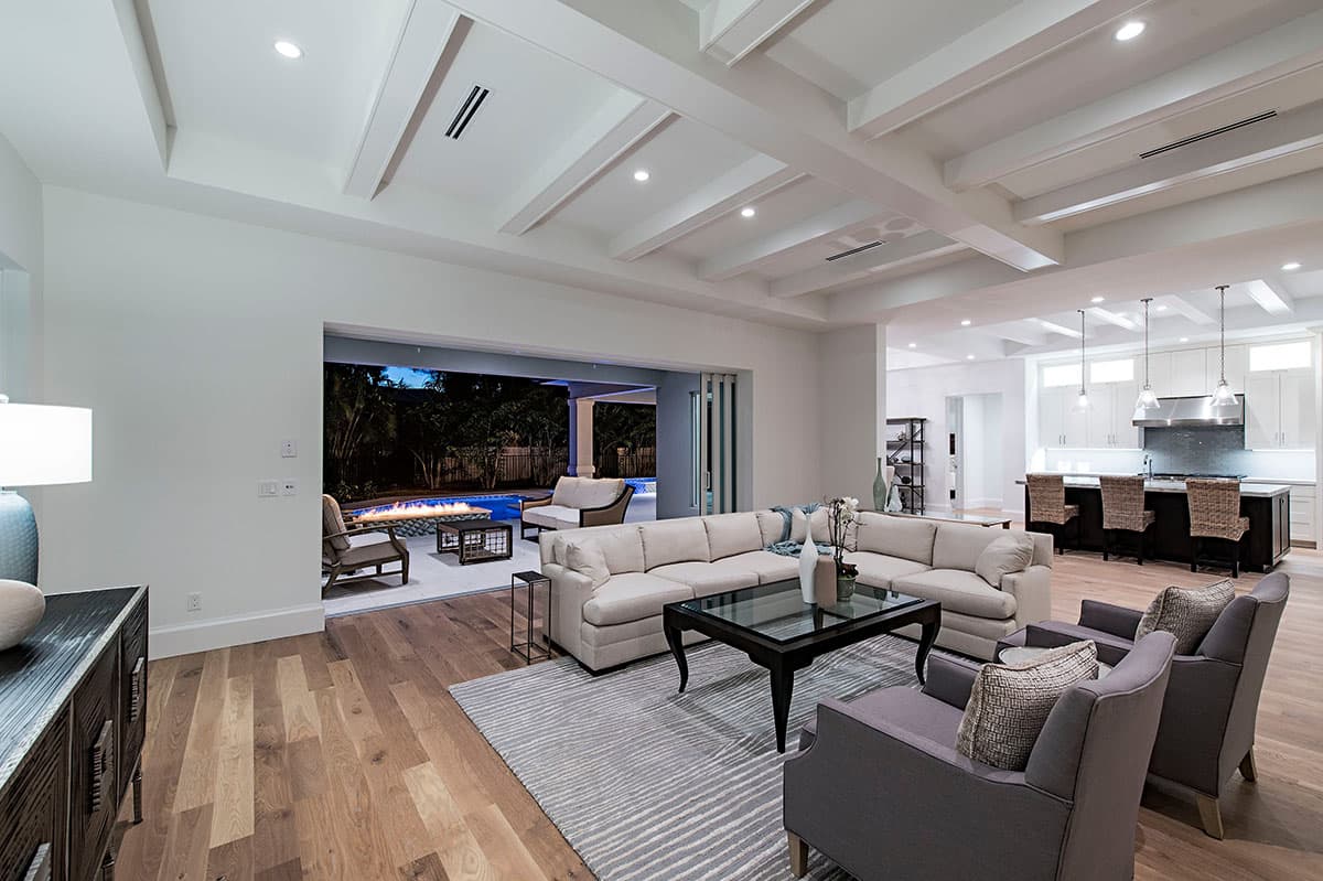 Plan 31820DN: Covered Lanai Down and Balconies Up - Image #12 - European, Florida-Style, Mediterranean, Southern