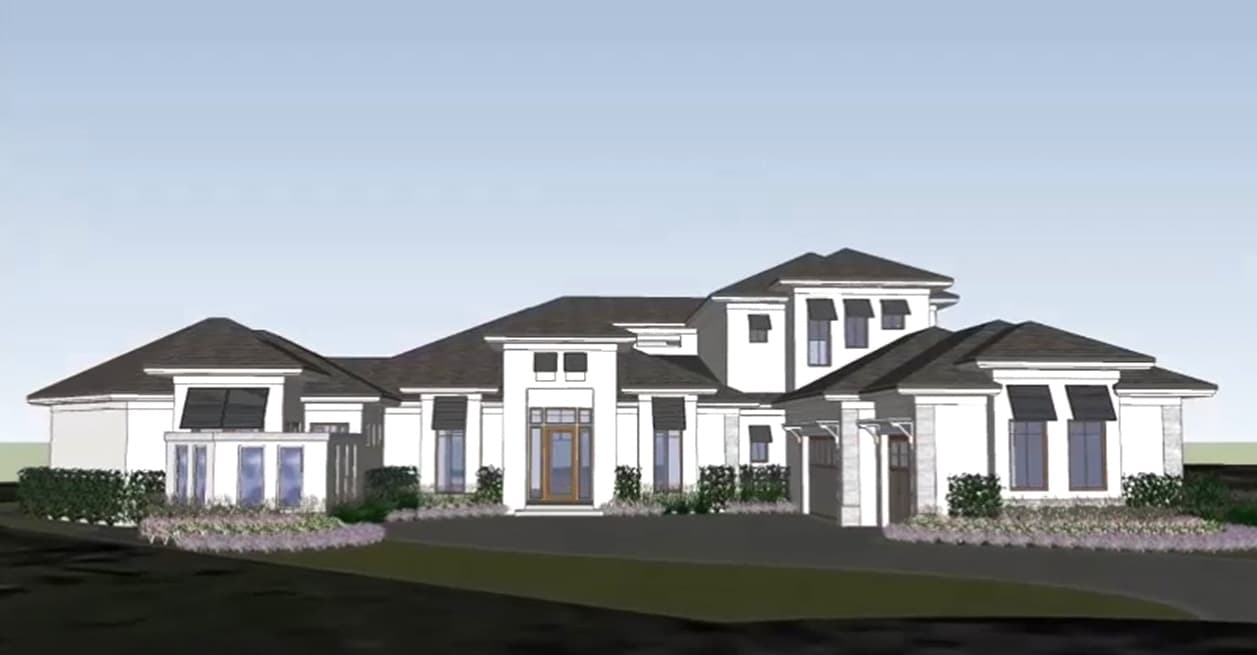 Plan 31820DN: Covered Lanai Down and Balconies Up - Image #18 - European, Florida-Style, Mediterranean, Southern