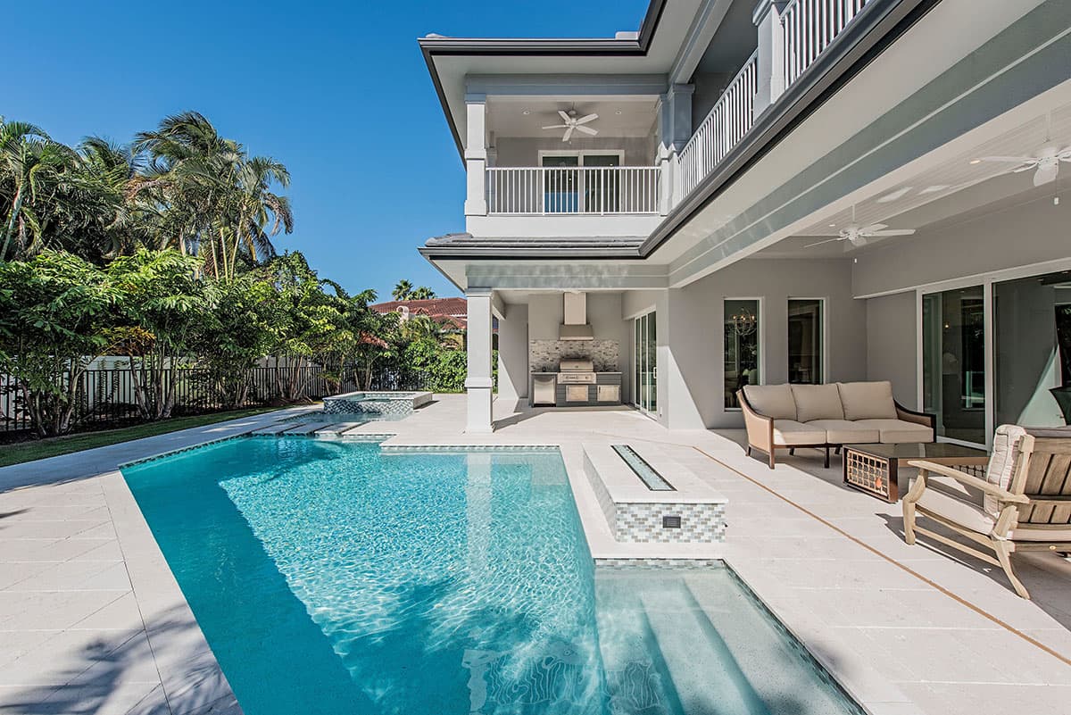 Plan 31820DN: Covered Lanai Down and Balconies Up - Image #14 - European, Florida-Style, Mediterranean, Southern