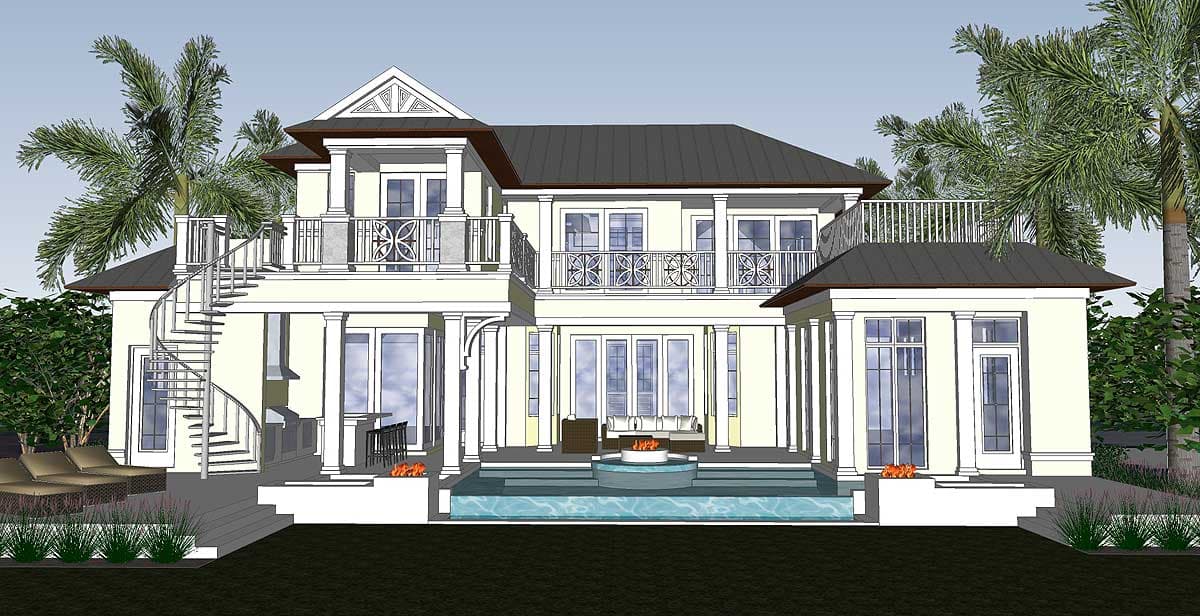 Plan 31824DN: Stunning and Spacious Beach House Plan - Image #10 - Coastal, European, Florida-Style, Southern, Transitional