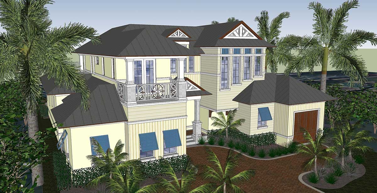 Plan 31824DN: Stunning and Spacious Beach House Plan - Image #12 - Coastal, European, Florida-Style, Southern, Transitional
