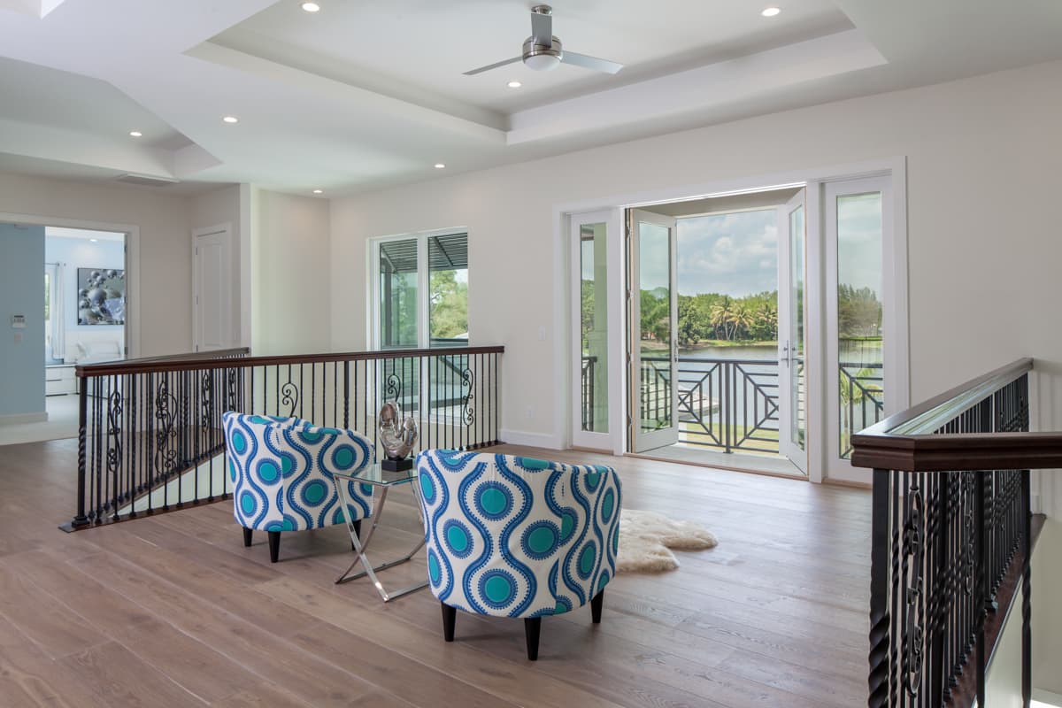 Plan 31825DN: Transitonal House Plan with Entertaining Main Floor and Bedrooms Upstairs - 7117 Sq Ft - Image #8 - Florida-Style, Mediterranean, Transitional