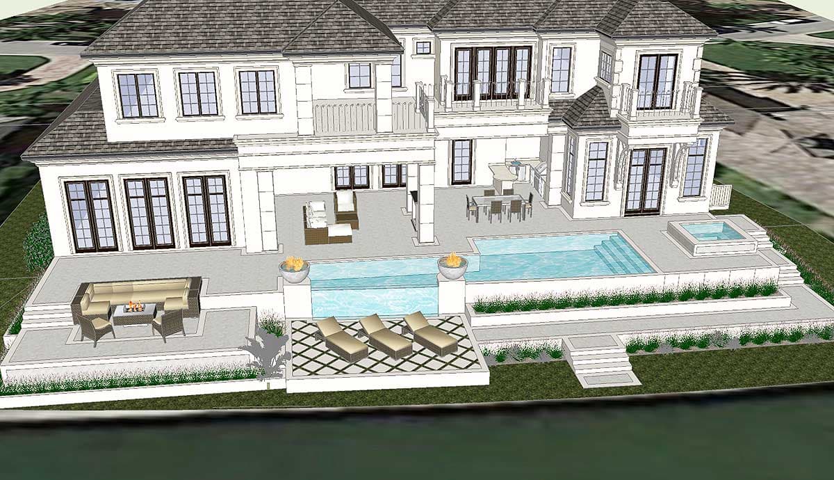 Plan 31827DN: Palatial Manor House Plan - Image #4 - European