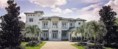 Florida House Plan with Third Floor Tower