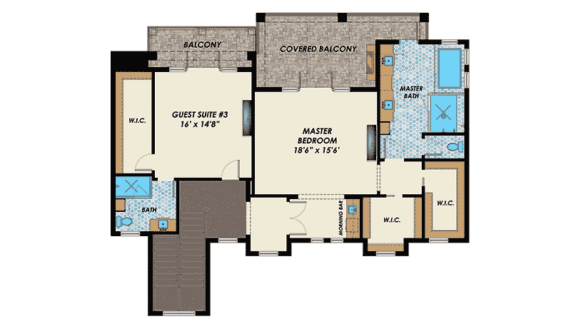 Plan 31835DN: Bold Florida House Plan With Video - Floor Plan - 2nd Floor - Contemporary, Florida-Style