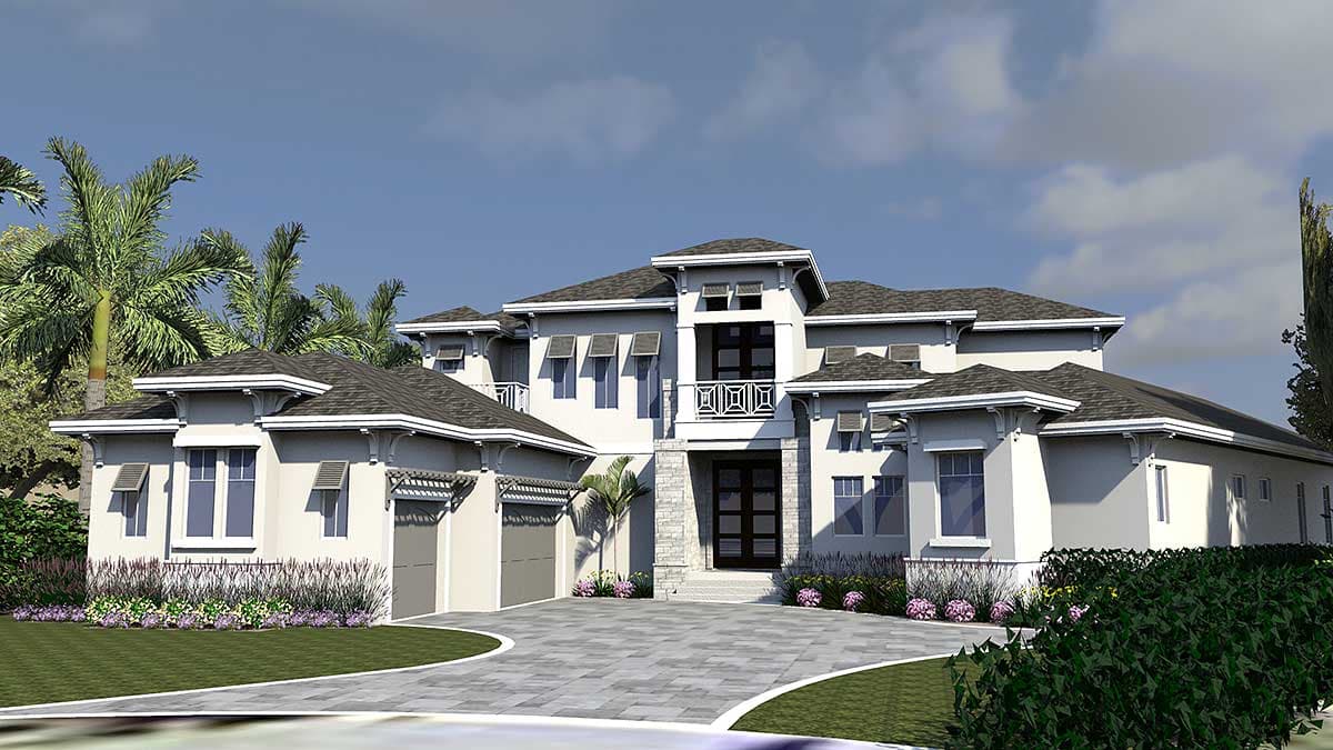Plan 31841DN: Elaborate Florida House Plan - Image #11 - Florida-Style, Southern