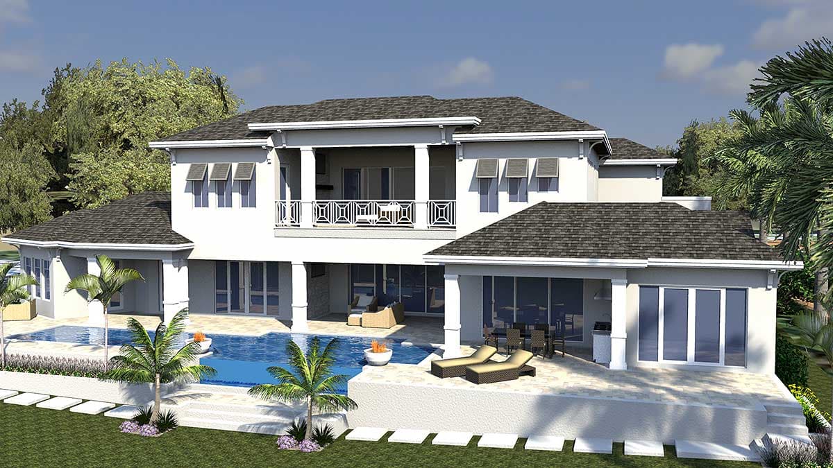 Plan 31841DN: Elaborate Florida House Plan - Image #12 - Florida-Style, Southern