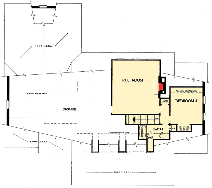 Plan 32433WP: Southern Charm - Floor Plan - 2nd Floor - Country, Southern, Traditional
