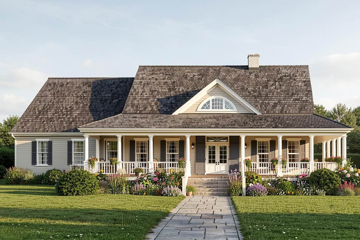 Plan 32440WP: Southern Style Wrap-Around Porch - Image #1 - Cottage, Country, Southern