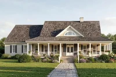 Southern Style Wrap-Around Porch