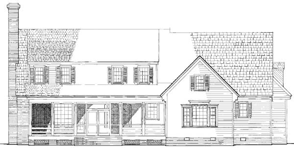 Plan 32443WP: Classic Country House Plan with Two-Story Kitchen - Image #4 - Country, Southern