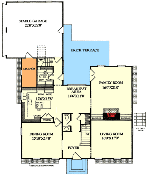 Plan 32455WP: Cape Cod Cutie - Floor Plan - Main Level - Cape Cod, Traditional