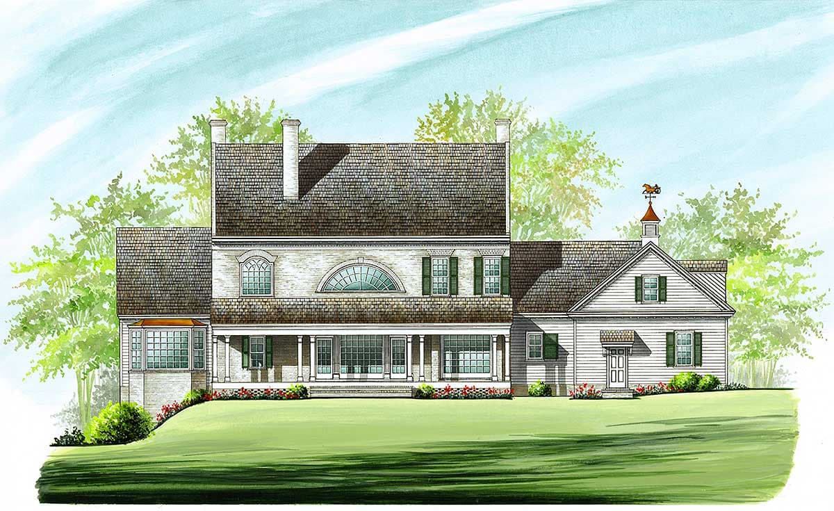 Plan 32463WP: Colonial Home Plan with 2 Master Suites - Image #7 - Colonial, Southern, Traditional