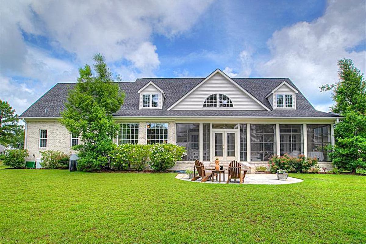 Plan 32489WP: Three Bedroom House Plan With Porches In Front and Back - Image #20 - Country, Southern