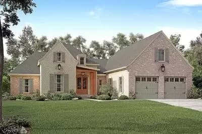 One Level European House Plan