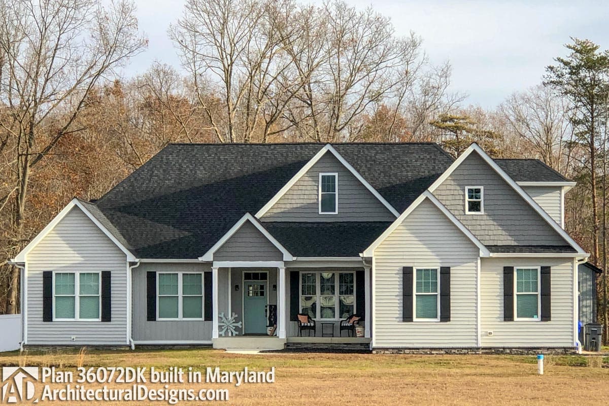 build gallery item - House Plan 36072DK comes to life in Maryland