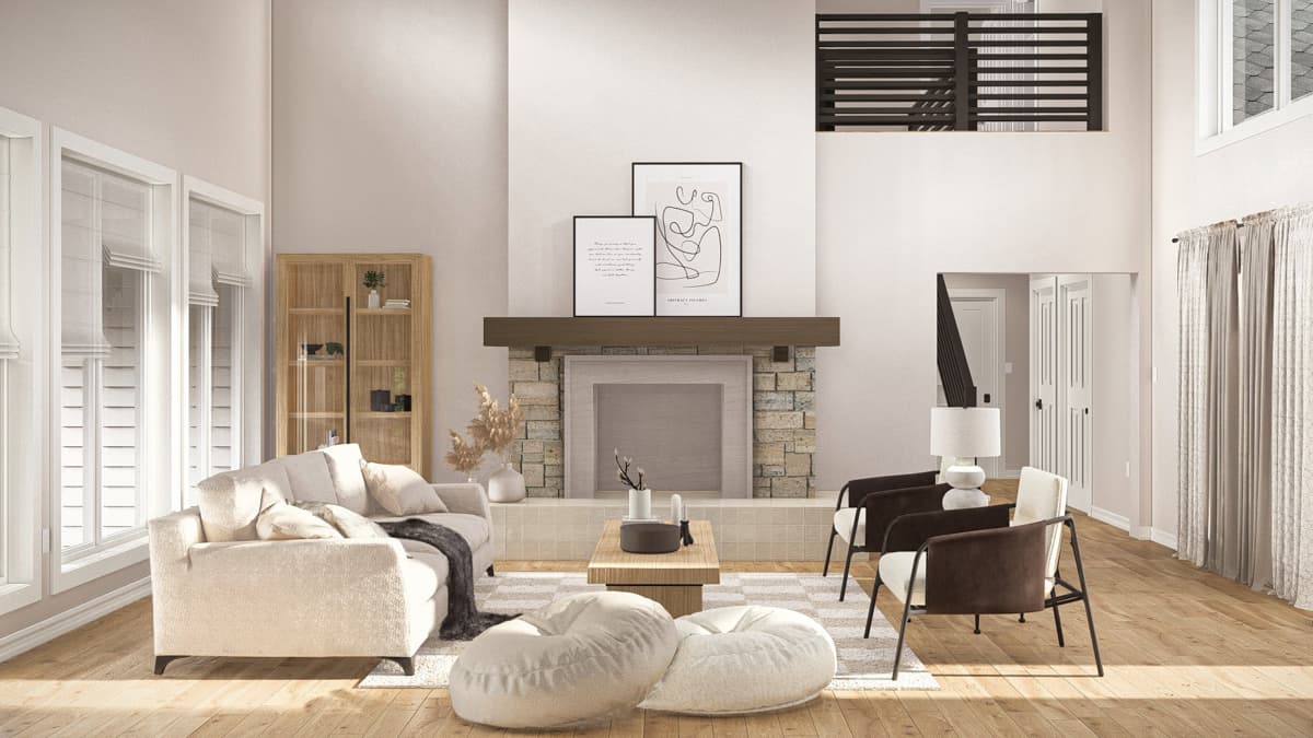 Plan 62644DJ: 4-Bed Craftsman-Style Home Plan with Two-Story Great Room - 2969 SQ Ft - Image #6 - Craftsman, Transitional