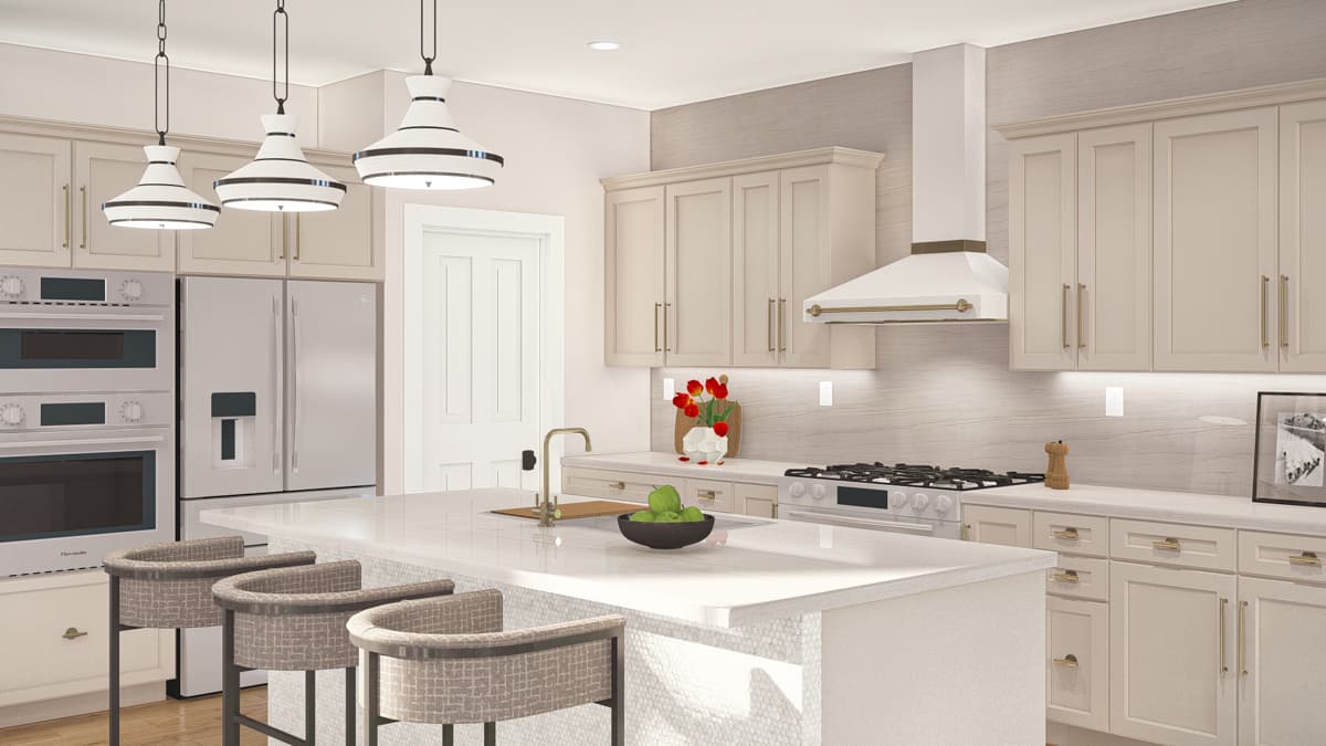 Plan 62644DJ: 4-Bed Craftsman-Style Home Plan with Two-Story Great Room - 2969 SQ Ft - Image #9 - Craftsman, Transitional