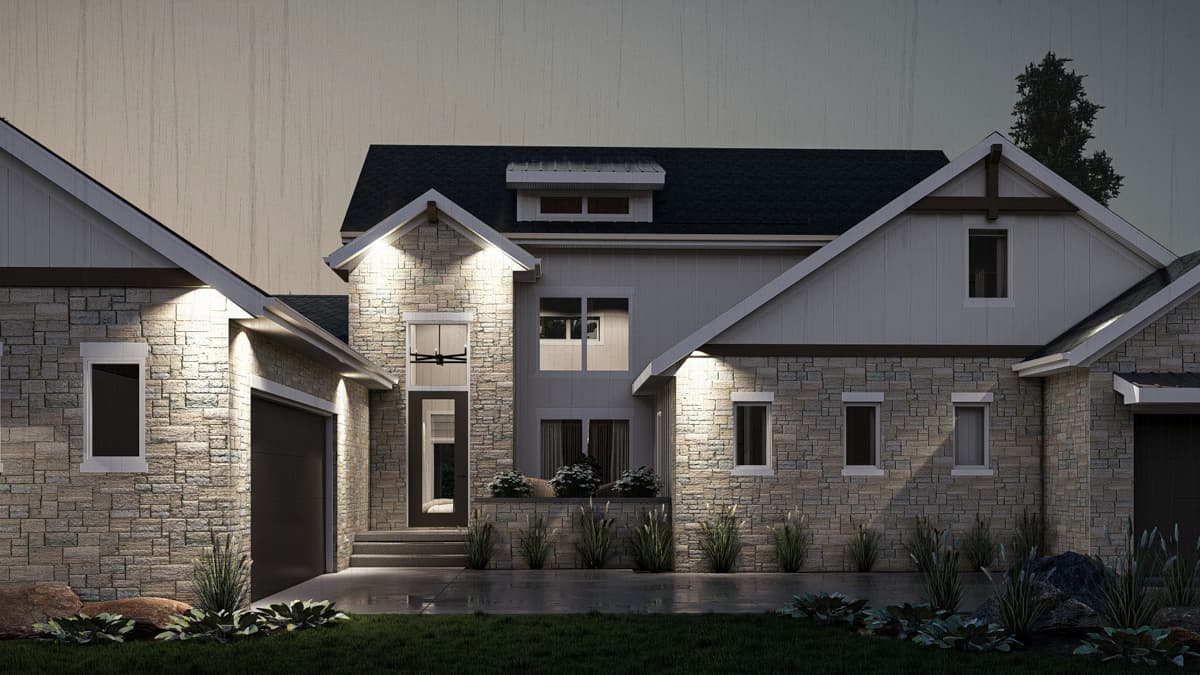 Plan 62644DJ: 4-Bed Craftsman-Style Home Plan with Two-Story Great Room - 2969 SQ Ft - Image #14 - Craftsman, Transitional