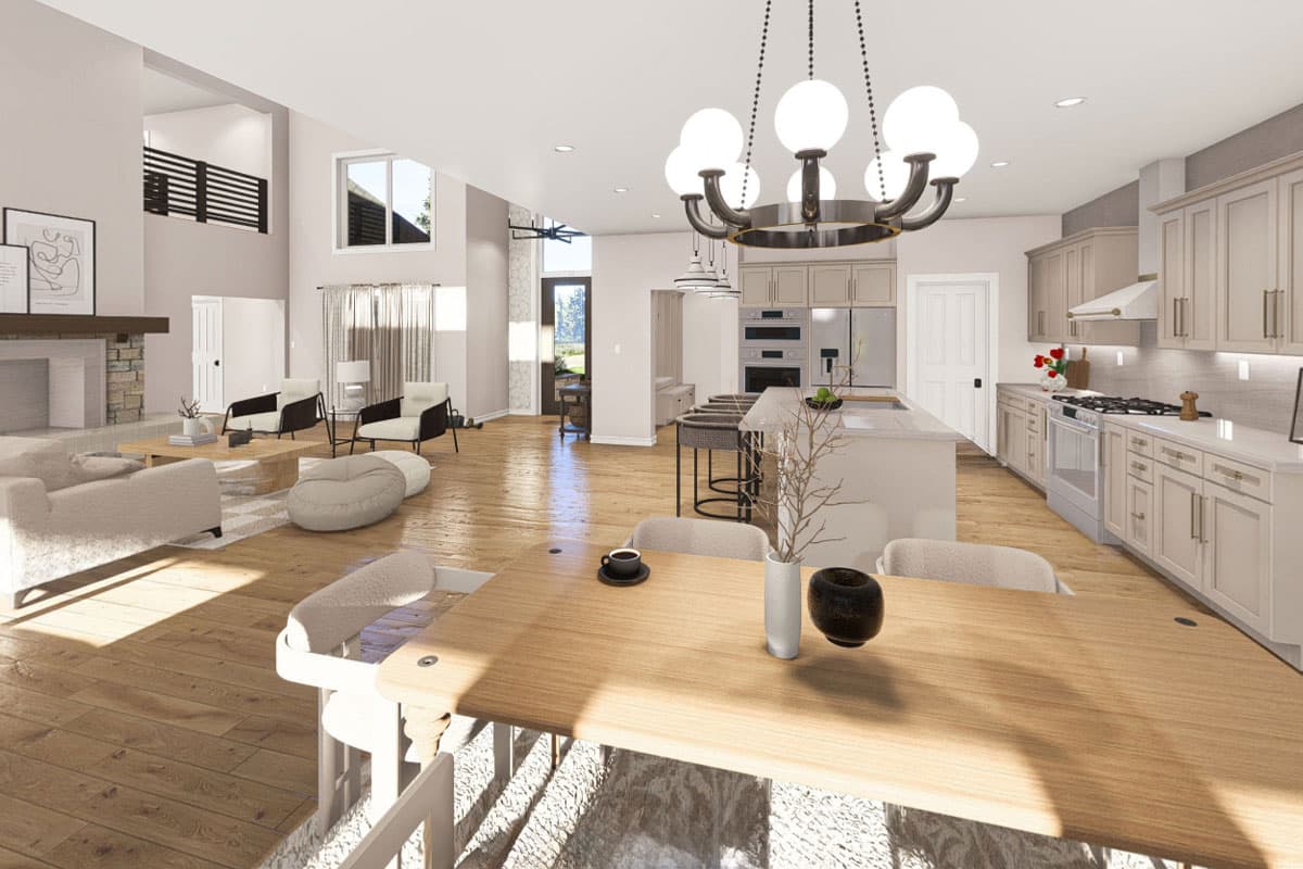 Plan 62644DJ: 4-Bed Craftsman-Style Home Plan with Two-Story Great Room - 2969 SQ Ft - Virtual Tour Cover Image - Craftsman, Transitional