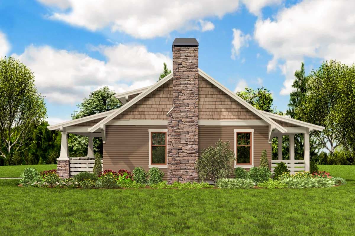 Plan 69623AM: Bungalow House Plan with Guest Bed - 960 Sq Ft - Image #11 - Bungalow, Cottage, Craftsman, Northwest