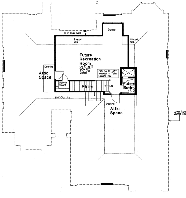 Plan 48525FM: Exclusive French Country House Plan with Bonus Space - Floor Plan - 2nd Floor - European, French Country
