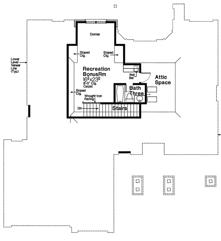 Plan 48530FM: One Story European House Plan with 3 Bedrooms and Outdoor Entertaining - 1879 Sq Ft - Floor Plan - 2nd Floor - Craftsman, European, French Country