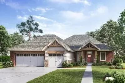 One Story European House Plan with 3 Bedrooms and Outdoor Entertaining - 1879 Sq Ft