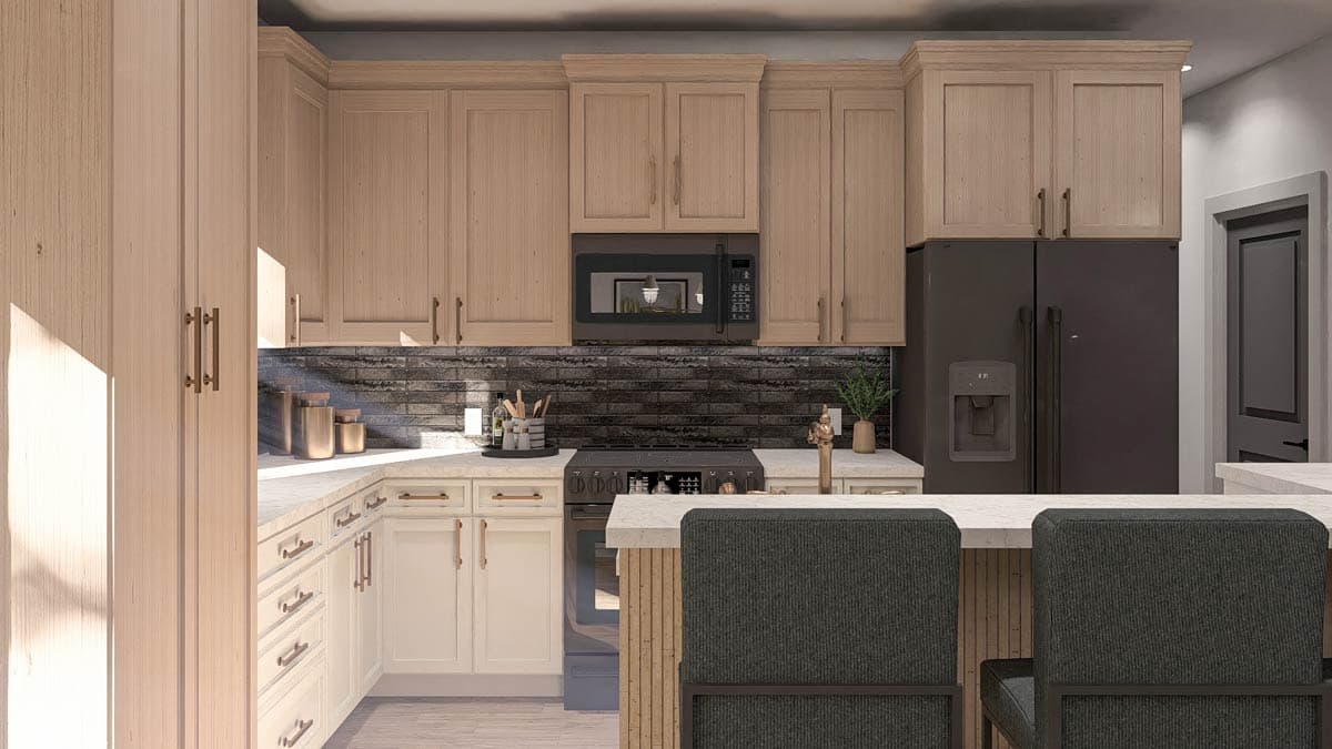 Plan 62645DJ: Split Bedroom Starter Home Plan Under 1200 Sq Ft - Image #10 - Cottage