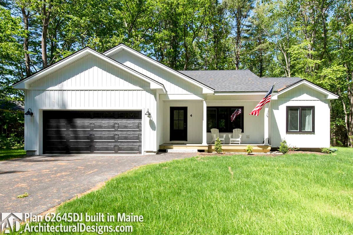 build gallery item - House Plan 62645DJ comes to life in Maine
