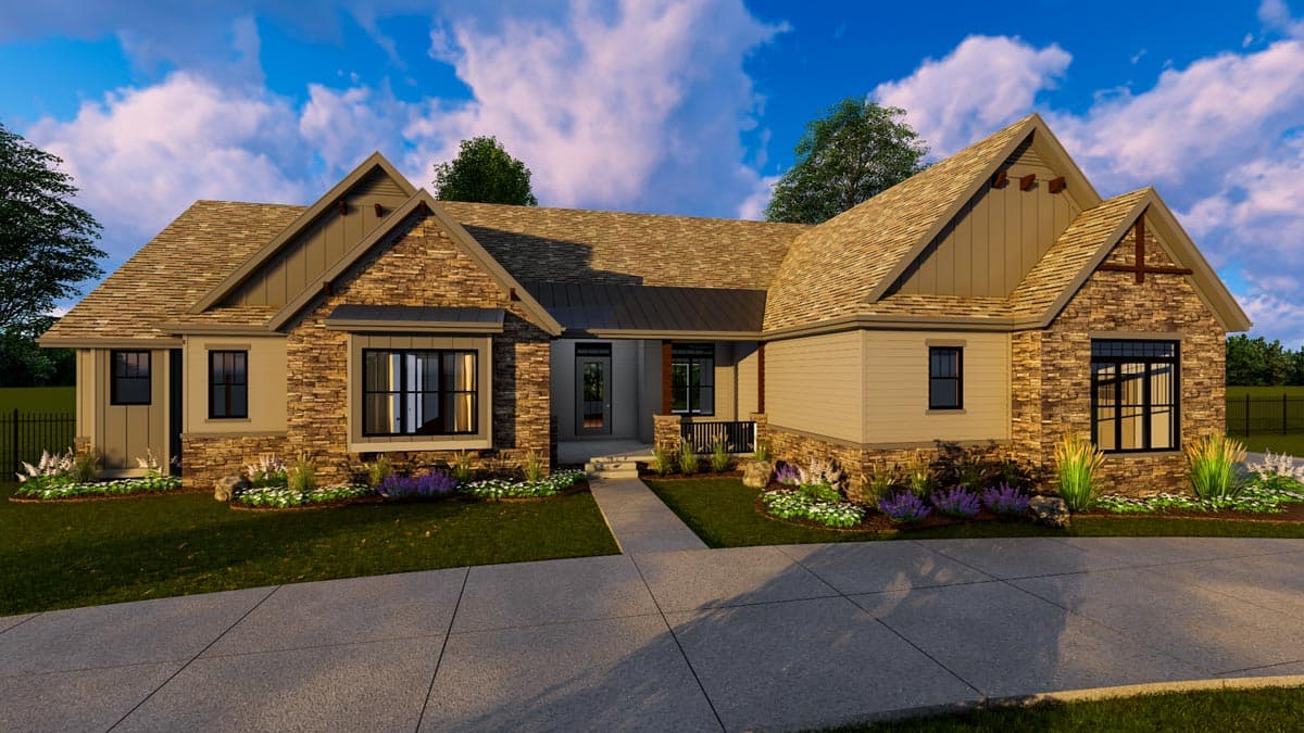 Plan 62646DJ: 3 Bed Craftsman Ranch House Plan - Image #8 - Craftsman, Ranch