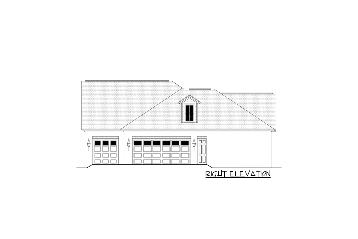 Plan 51733HZ: 4-Bed Southern-Style Farmhouse Plan with Optionally Finished Bonus Room - 3194 Sq Ft - Image #7 - Country, Farmhouse, Louisiana-Style, Modern Farmhouse, Southern, Traditional