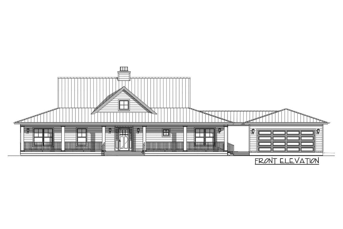 Plan 28907JJ: Flexible Country Farmhouse Plan with Detached Apartment - Image #9 - Country, Farmhouse, Modern Farmhouse, Ranch, Southern