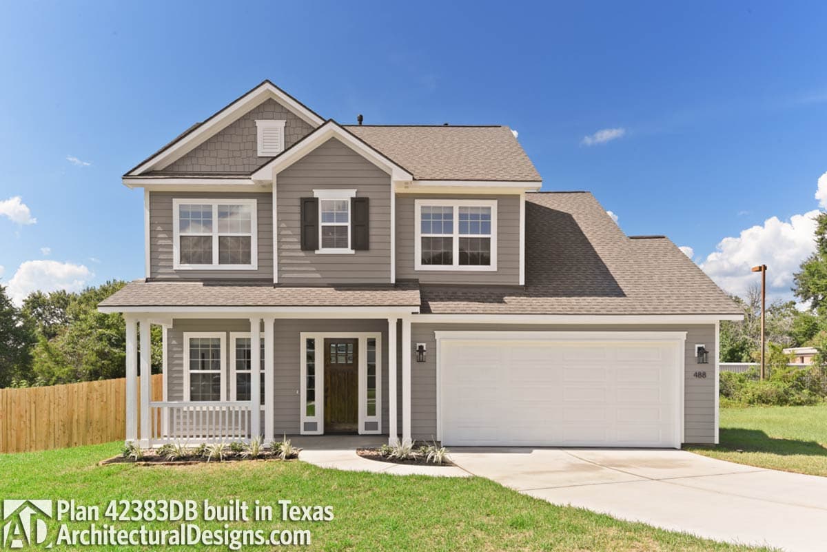 build gallery item - House Plan 42383DB Comes To Life In Texas!