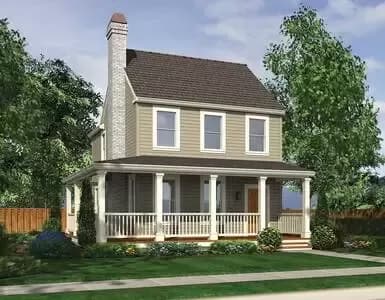 3 Bed Farmhouse with Wraparound Porch