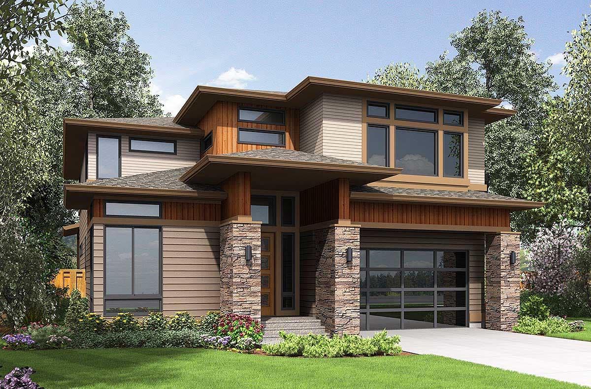 Plan 23629JD: Five Bedrooms and a Bonus Room Too - Image #26 - Contemporary, Modern, Northwest, Prairie