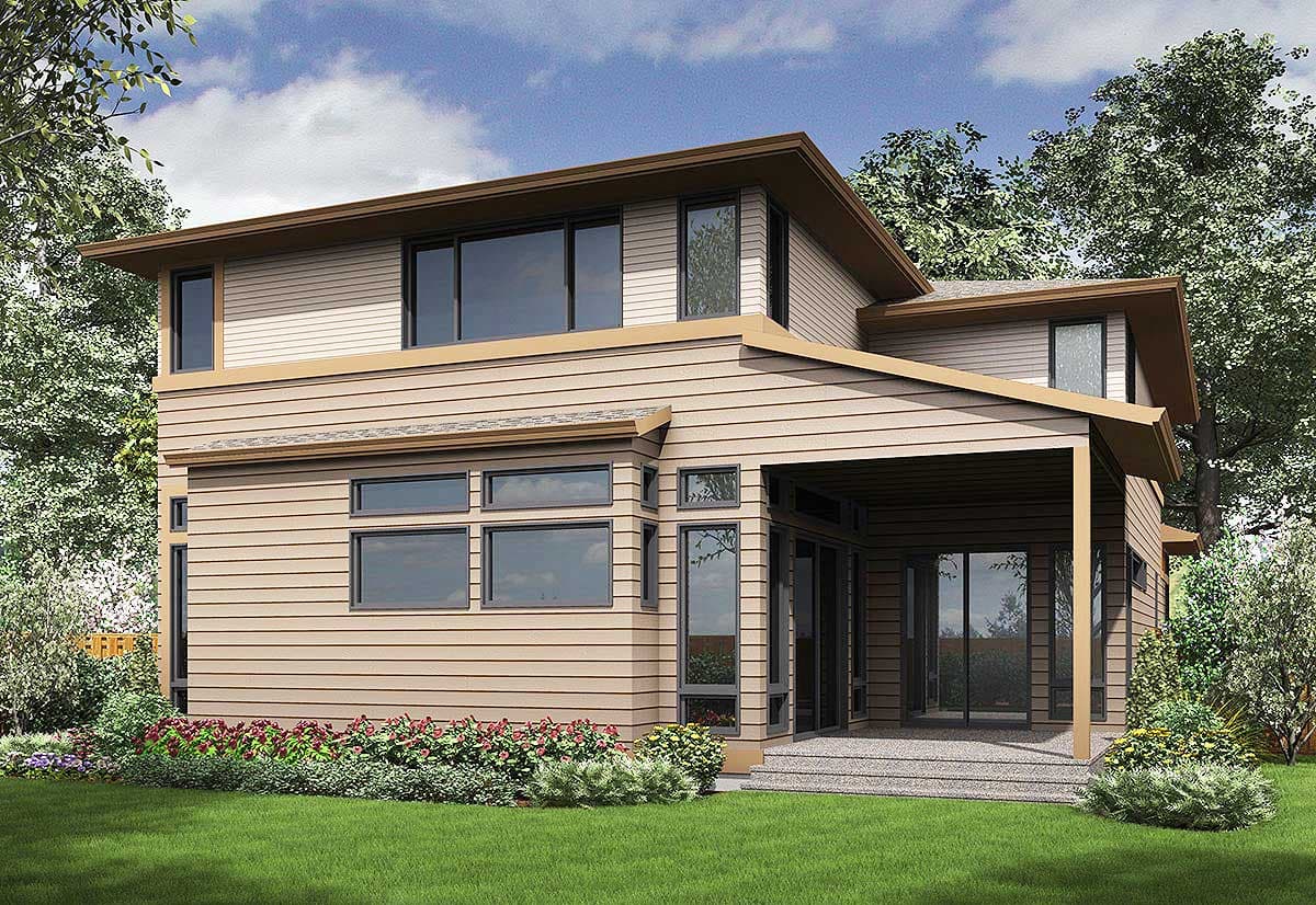 Plan 23629JD: Five Bedrooms and a Bonus Room Too - Image #27 - Contemporary, Modern, Northwest, Prairie