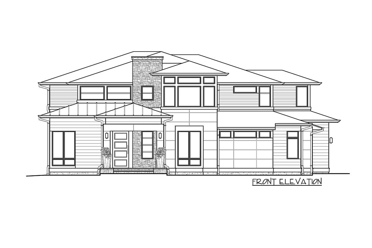 Plan 23630JD: Visually Appealing Northwest House Plan - Image #8 - Contemporary, Modern, Northwest, Prairie