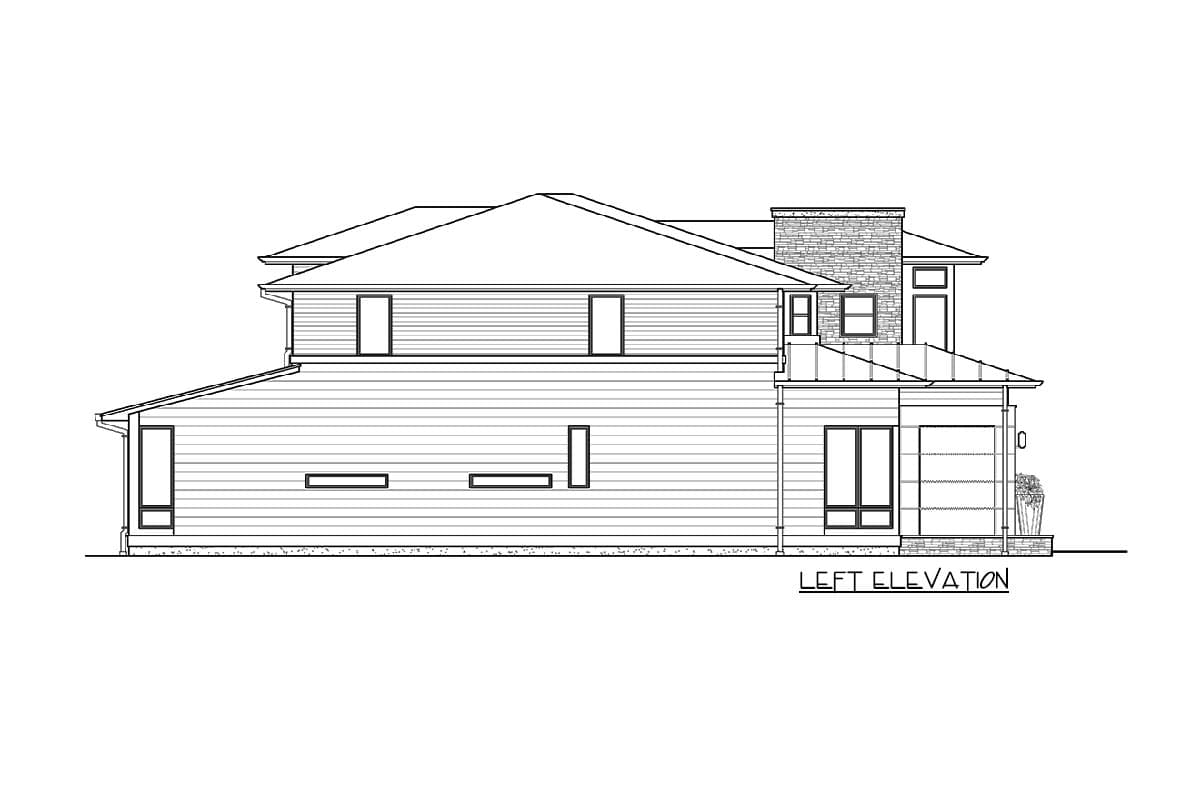 Plan 23630JD: Visually Appealing Northwest House Plan - Image #7 - Contemporary, Modern, Northwest, Prairie
