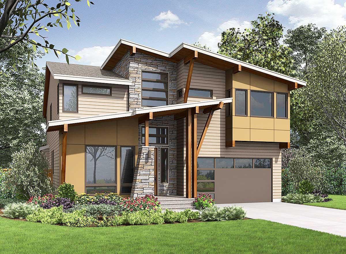 Plan 23631JD: Exciting Contemporary House Plan - Image #24 - Contemporary, Modern