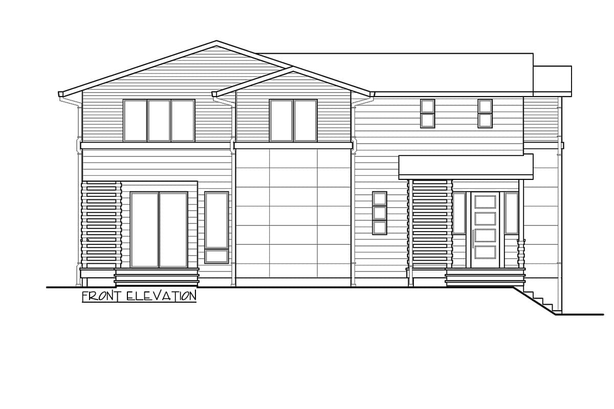 Plan 23634JD: Northwest House Plan with Drive-Under Garage - Image #25 - Contemporary, Modern, Northwest