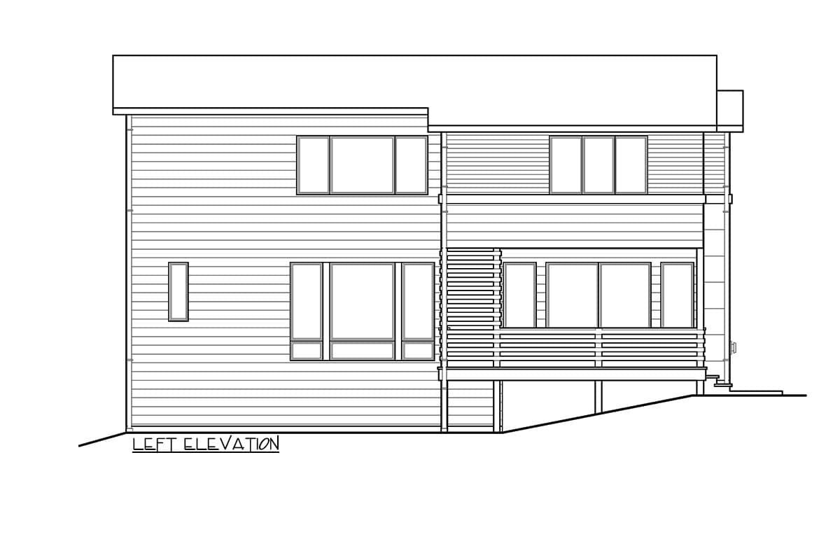 Plan 23634JD: Northwest House Plan with Drive-Under Garage - Image #26 - Contemporary, Modern, Northwest