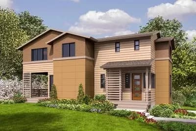 Northwest House Plan with Drive-Under Garage