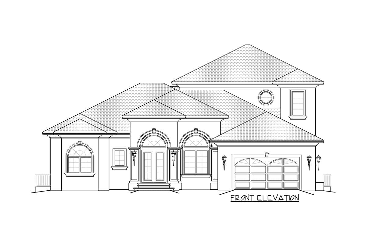 Plan 66360WE: Two-Story Mediterranean House Plan - Image #21 - Florida-Style, Mediterranean