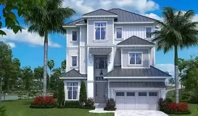 Three-Story Florida House Plan