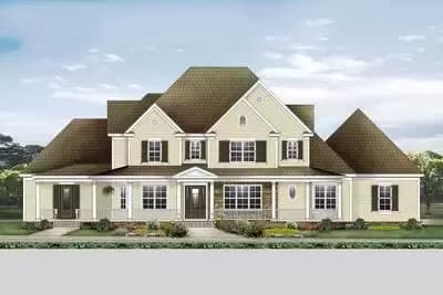 Spacious 4300 Square Foot Farmhouse Plan