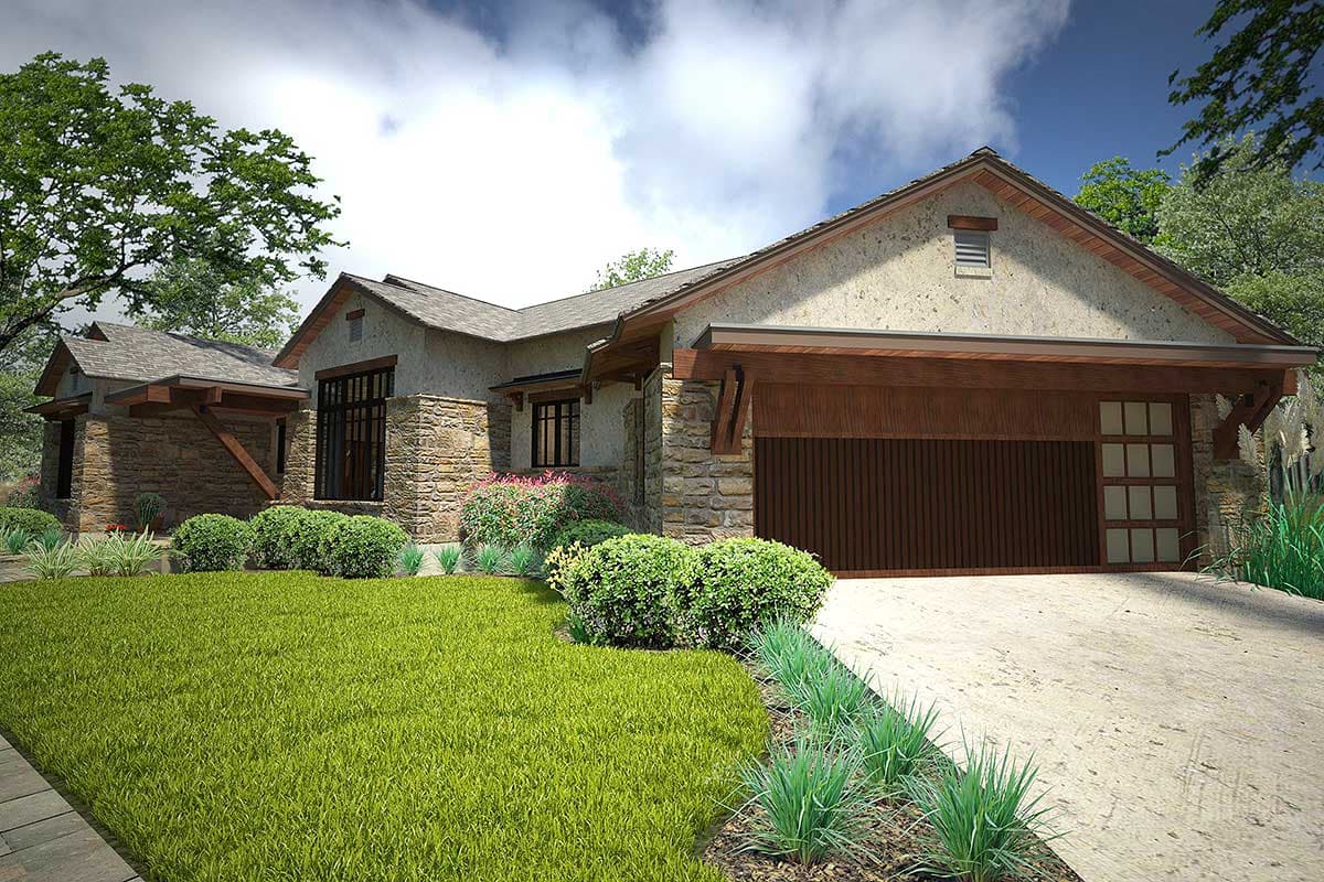 Plan 16894WG: 3 Bed House Plan with Dynamic Outdoor Living - Image #9 - European, Hill Country, Mid Century Modern, Ranch, Southwest