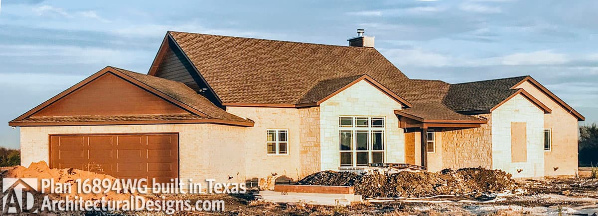 build gallery item - House Plan 16894WG comes to life in Texas